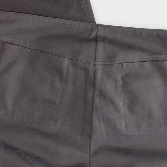 Eileen Fisher Womens Pants Sz Small Black Straight Front Zip Back Pockets - Picture 8 of 10
